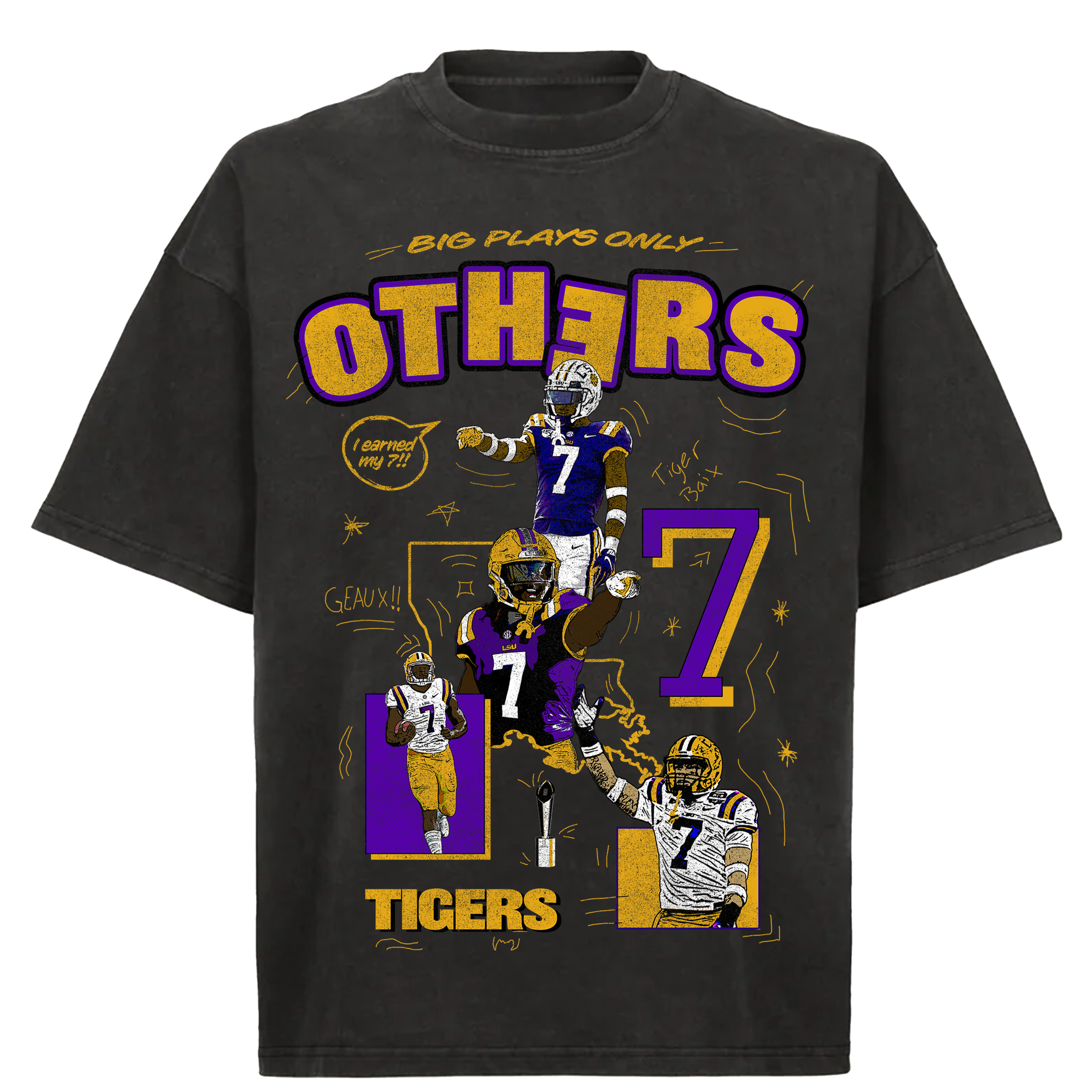 BIG 7 Tee Vintage Black